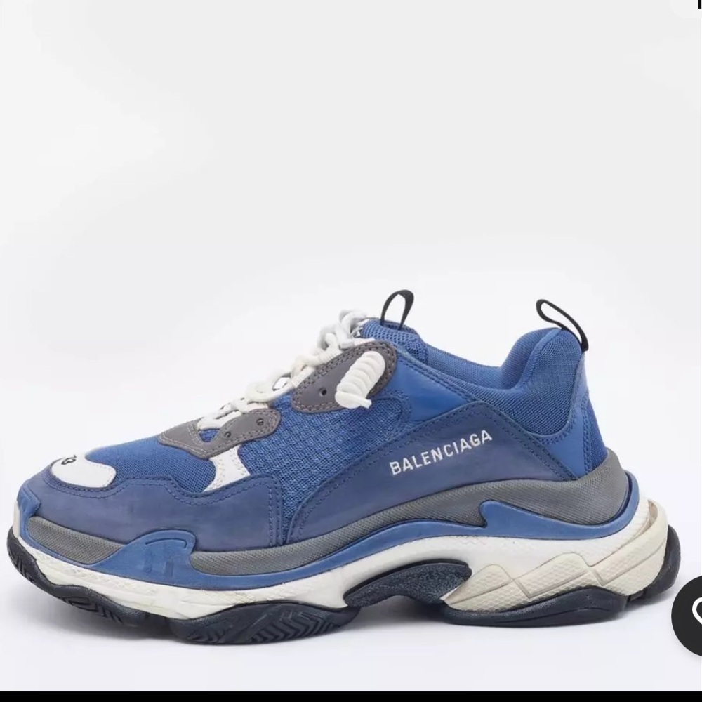 Balenciaga Triple S Navy blue low top sneakers